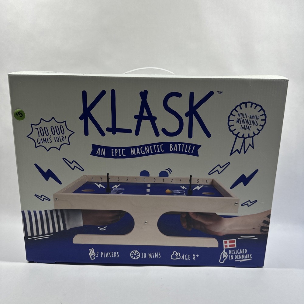 KLASK Magnetic Strategy Board Game, Austrian Game of the Year, 2 Players, 2016