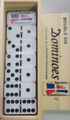 Double Six Republica Dominicana Dominoes Game in Set of 28 Wooden 2″X3/4″X1/4″