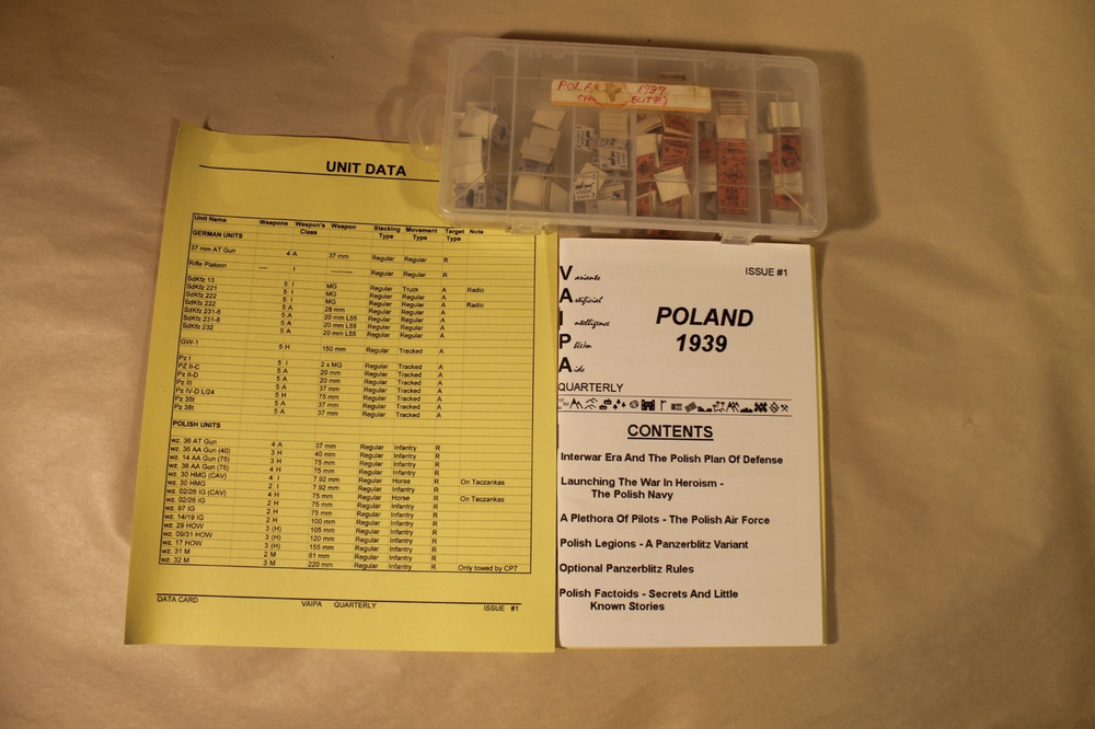 Panzer Blitz Board Game Variant – Poland 1939 Game Counters