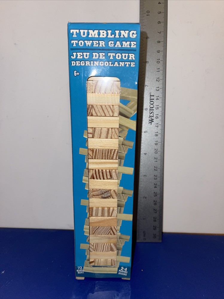 Mini 8.5 inch Tumbling Tower Game Wooden Stacking Blocks – 72 Pcs Set