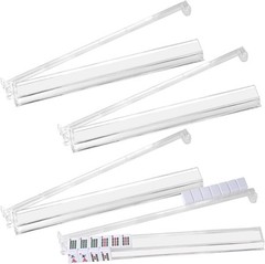 Mahjong Racks with Pushers Set of 4, Clear Acrylic All-In-One Mahjong Pushers an