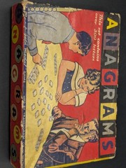 Antique ANAGRAMS Word Game Original Box, 300ish Letter Tiles, Transogram Co #80