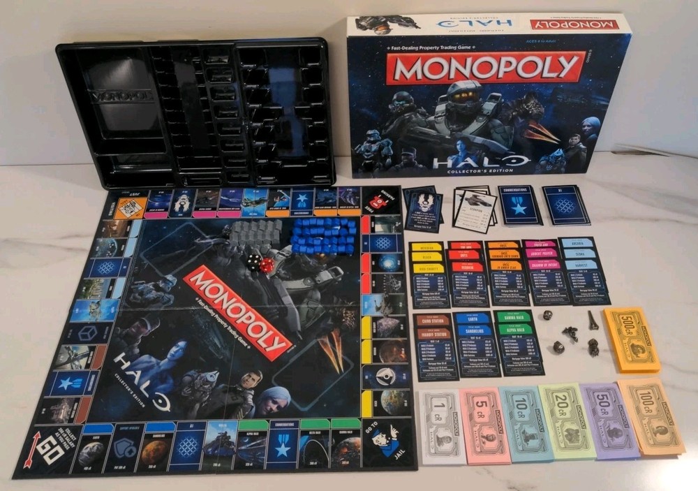 Monopoly HALO Collector’s Edition Board Game *Flaws*