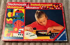 RAVENSBURGER STECKMOSAIK PEG BOARD ACTIVITY SET-GUC!