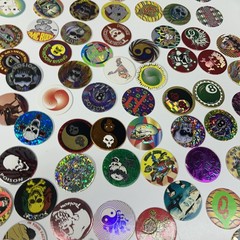 Vintage 1990’s Huge Lot Of Pogs 211 Plus Cases Holographic Lenticular Disney