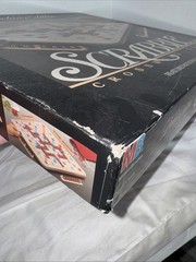 Scrabble Deluxe Edition Rotating Turntable Board Game Vintage 1989