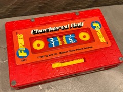 FLIPSIDERS Checkered Flag Milton Bradley 1987 Pocket Game Cassette