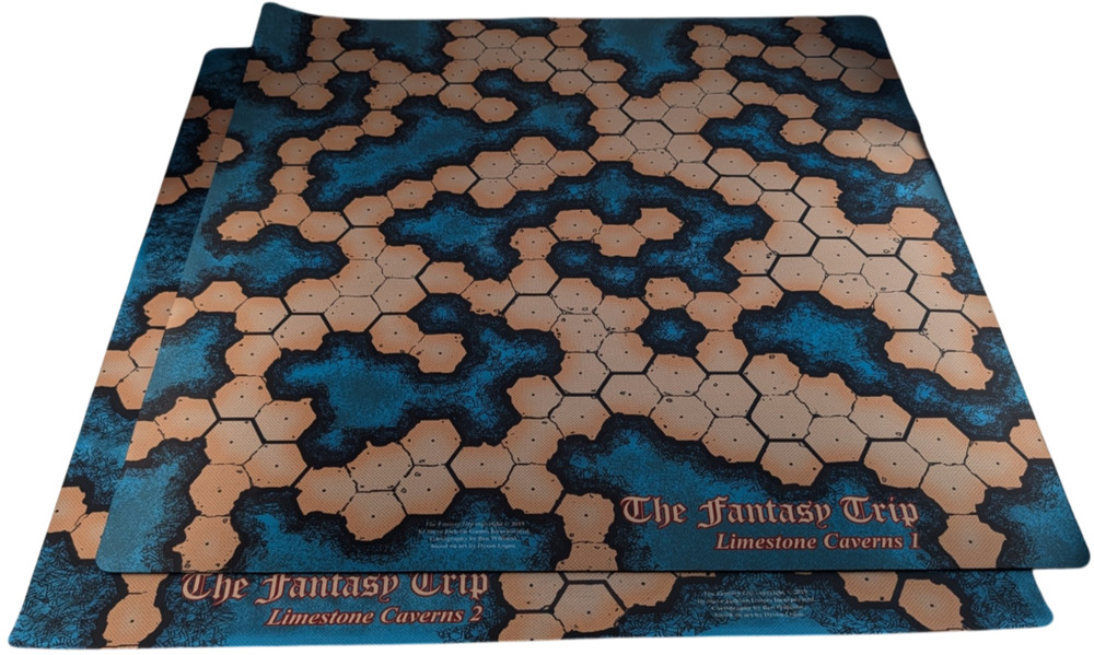 The Fantasy Trip Limestone Caverns 1 2 Playmats Steve Jackson SJG 24×24