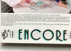 Vintage 1989 Parker Brothers Encore Game Song Filled Sing Off Board Game SEALED