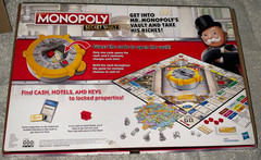 MONOPOLY Secret Vault Board Game for Kids Ages 8 and Up Family 100% Complete Fun