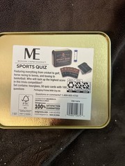 100 Questions Sport Quiz Championship Sport Quiz Game Collectible Tin Box