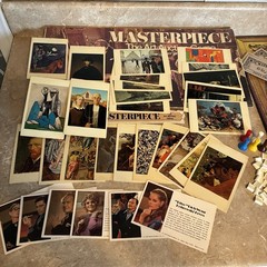 1970 Parker Brothers Masterpiece Art Auction Game Missing 1 Pawn Read