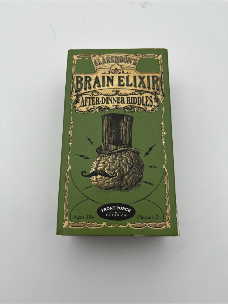 Clarendon’s Brain Elixir After Dinner Riddles Game Front Porch Classics