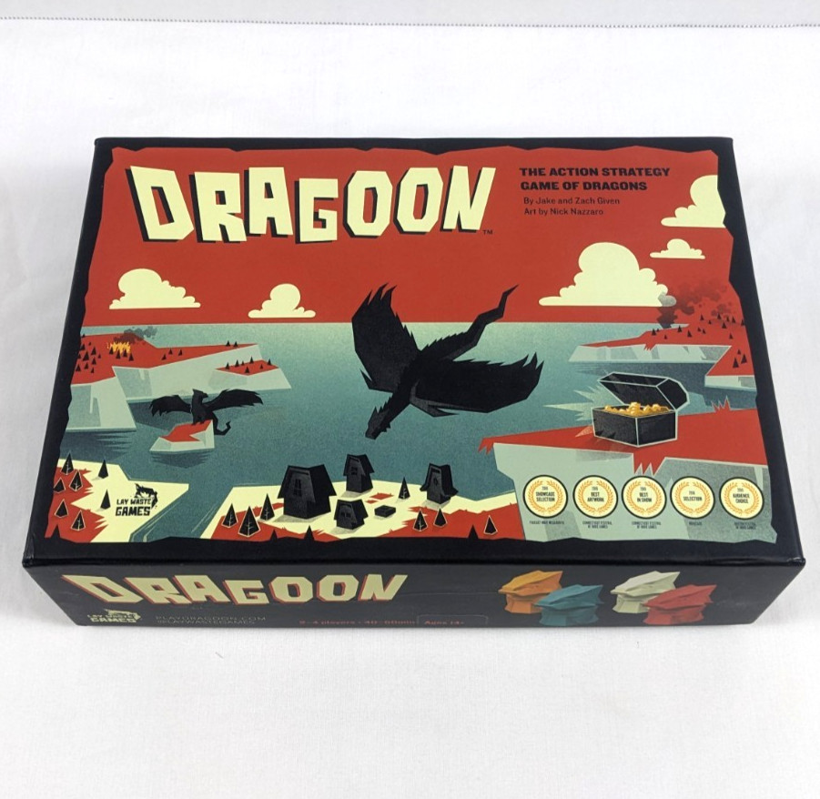 DRAGOON Board Game Standard 4th Edition Used COMPLETE Lay Waste Games 2018