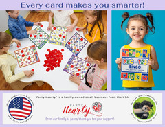 Alphabet and Number, ABC and 123 Bingo Board Game for Kindergarten and Preschool