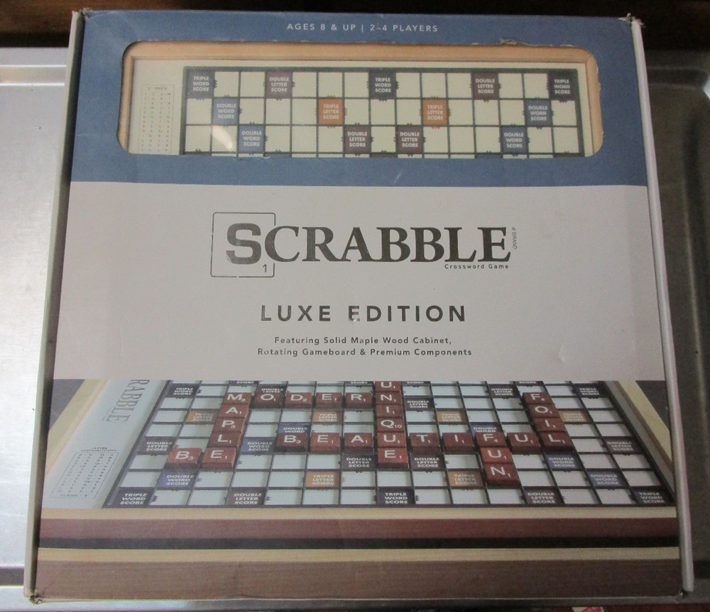 Scrabble LUXE Edition ( slight water damage to the box) New Other