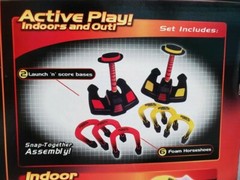 POWER PITCH CATAPULT LAUNCHED HORSESHOES 2005 BY MONKEY BUSINESS SPORTS