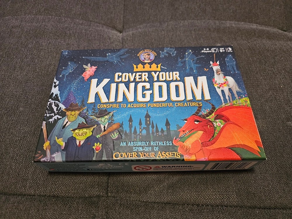 Cover Your Kingdom Assets Spin-Off Grandpa Beck’s Games New OPEN BOX.