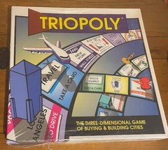 Triopoly: Three-level game, buying & building cities: monopoly w/more option NEW