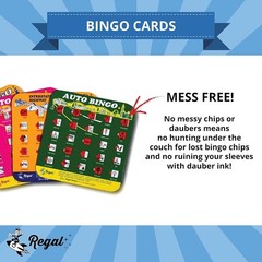 Portable Bingo Game Cards with Sliding Windows – Classic Travel Fun for All Ages