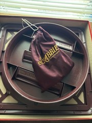 Scrabble Deluxe Turntable Crossword Game Parker Brothers Hasbro 2001 COMPLETE