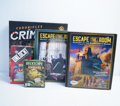 Escape Room Board Game Lot: Chronicles of Crime Unlock Deckscape Escape the Room