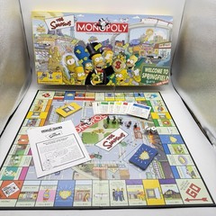 The Simpsons Monopoly Board Game Welcome to Springfield Parker Brothers COMPLETE