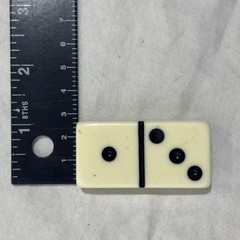 Super Thick Jumbo Size Giant Face Marblelike Dominoes Puremco #1632 Box ** As Is