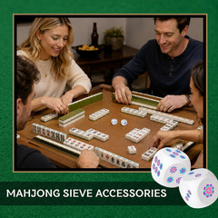 2Pcs Mahjong Dice 20mm, Wooden Dice for Mahjong, Mah Jongg Gifts for Women, Mah