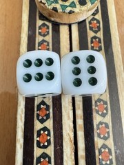 HANDCRAFTED Persian Khatam Backgammon HANDMADE Wooden Backgammon