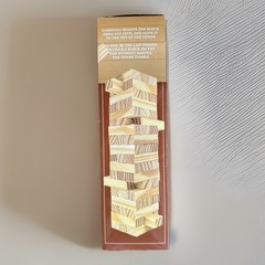 2x Game Bundle Wooden Tumbling Tower Set 54pc Classic + 72pc Mini Travel Size