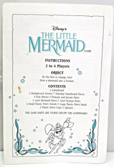 1992 Milton Bradley Disney’s The little Mermaid 3-D Board Game Complete