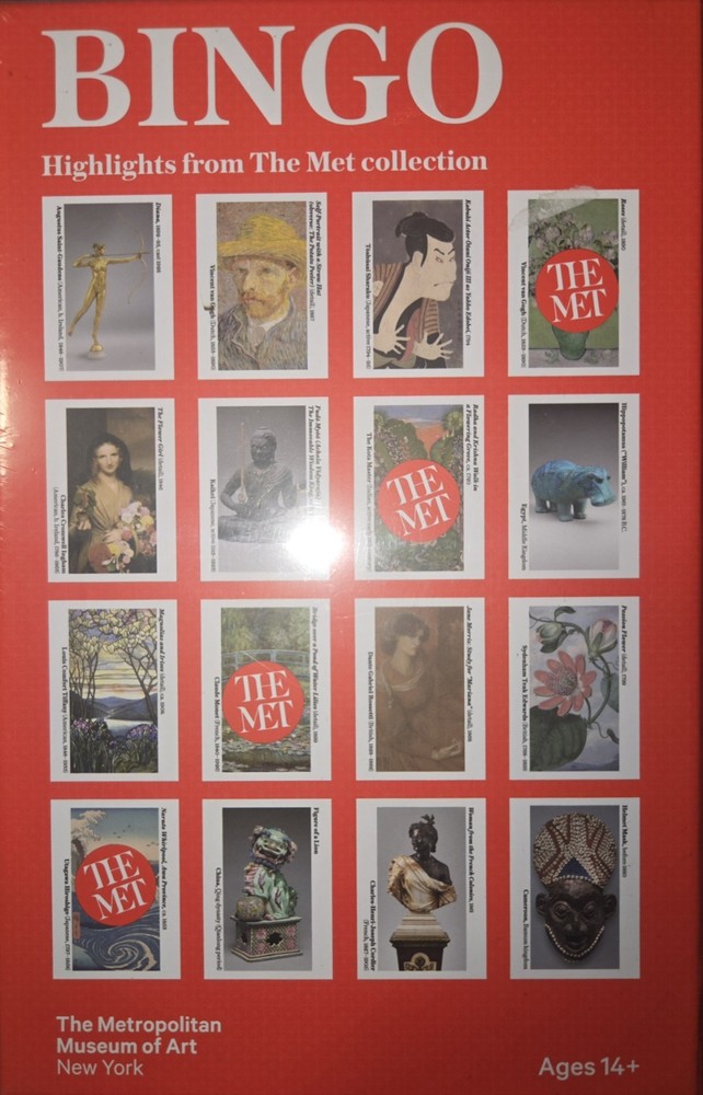 The Met Bingo The Metropolitan Museum of Art New York Bingo Game from Lingo New