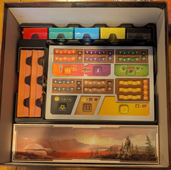 TERRAFORMING MARS 3D BIG BOX WITH GAME and METAL CUBES AND CITY BUBBLE DOMES!