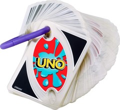 UNO Splash Card Game with Waterproof Cards and Portable Clip for Travel, Camp…