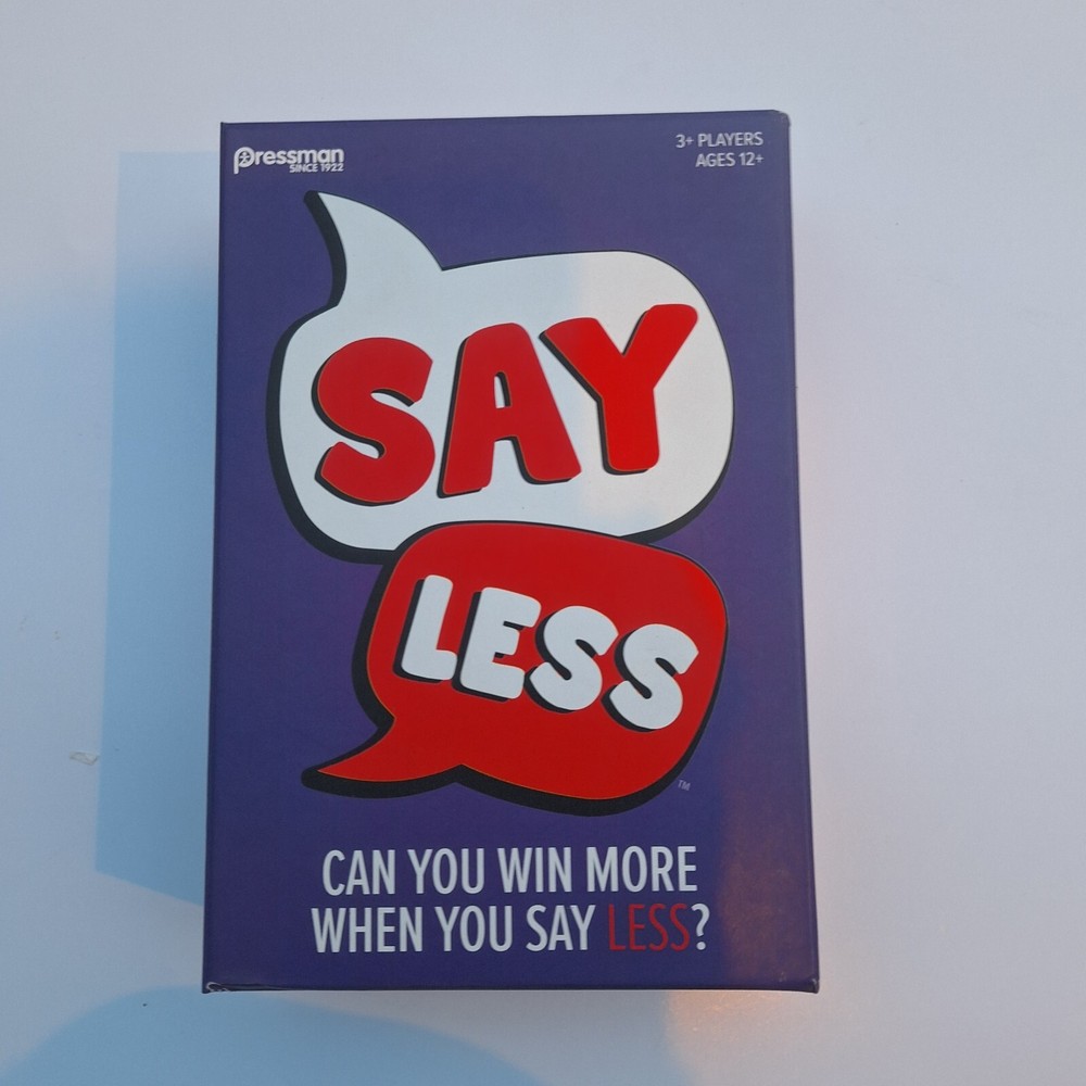 Pressman Say Less Board Game New