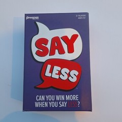 Pressman Say Less Board Game New