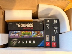 Board Game Bundle/Lot (Alien, The Goonies, Overboss, Mr Jack + Expansion)