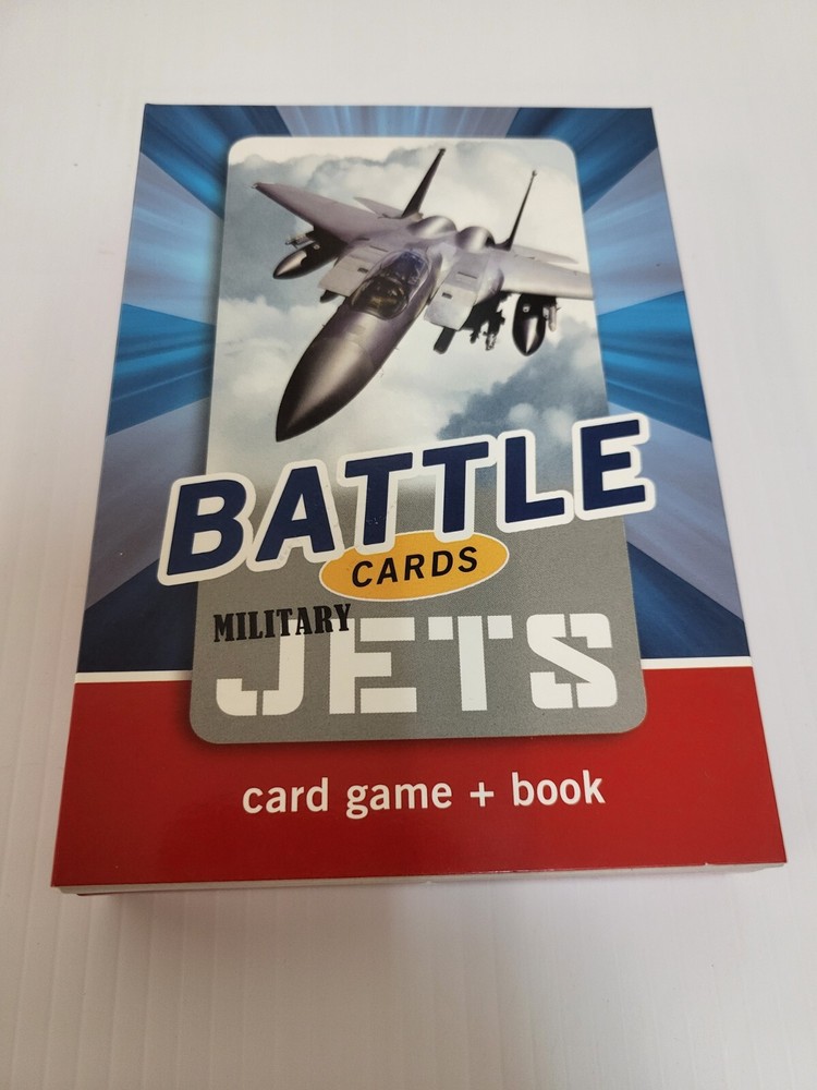 Birdcage Press War Game Battle – Military Jets Card Game & Book