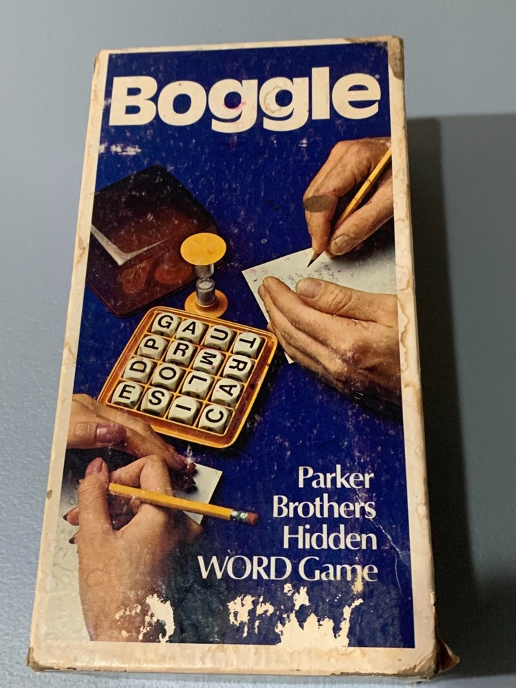 Boggle Parker Brothers Hidden Word Game VTG 2-6 Players Ages 8-Adult Complete