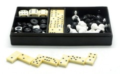 Ukraine Ukrainian USSR Mini Pocket Travel Magnetic Chess Checkers DOMINO GOOD