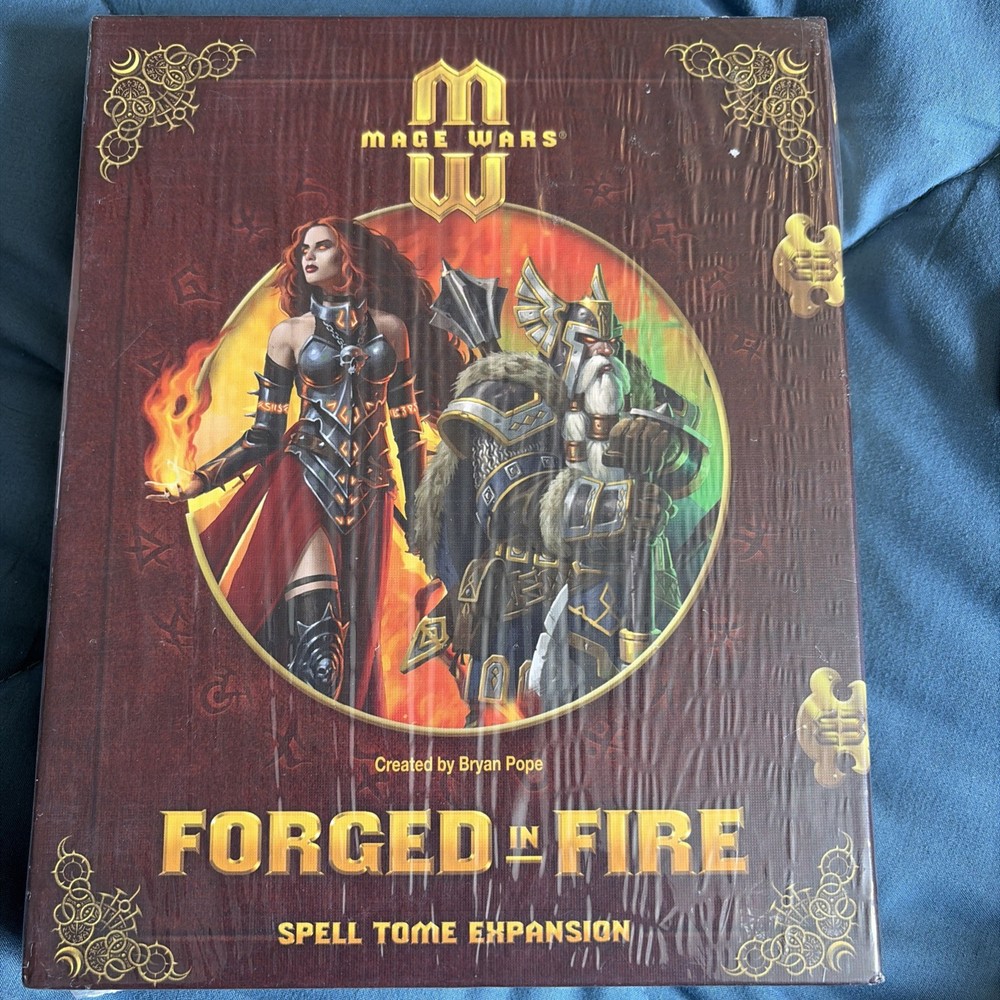 Arcane Wonders Boardgame Forged in Fire Expansion Set Box VG+/NM