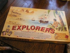 1982 Family Pastimes EXPLORERS Cooperative Adventure Game 2-12 Players Ages 12+