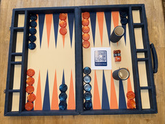 First Trust Backgammon Promotional Set High Quality Large 27″ x 21″