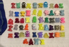 Crazy Bones Lot Of 54 Figures Vintage