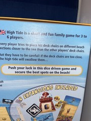 High Tide Dirk Henn Board Game By Queen Games – 100% complete