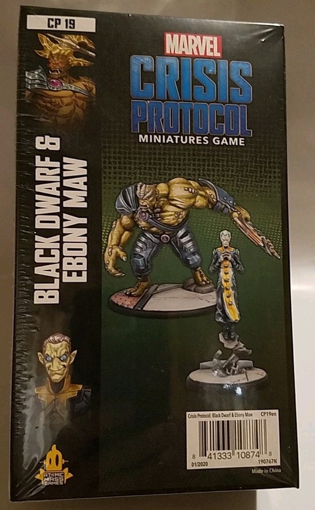 Marvel: Crisis Protocol – Black Dwarf and Ebony Maw Character Pack New