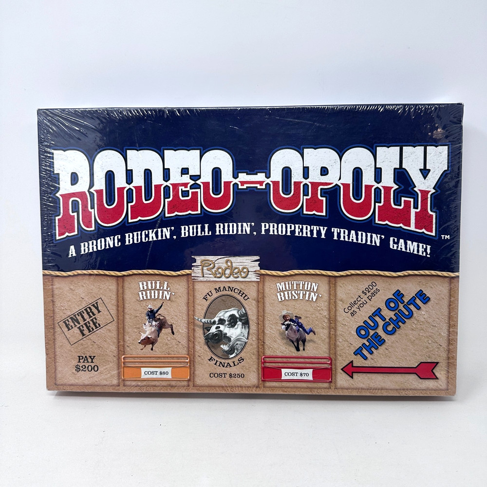 Late For The Sky Rodeo Opoly Family Board Game Standard Play 2-6 Players SEALED