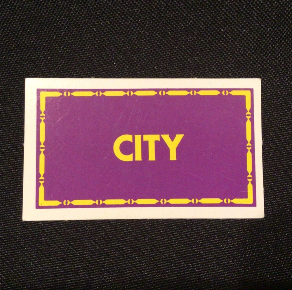 Games Workshop Talisman 2nd Ed Game Official Extra/Replacement CITY Card x1