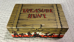 Vintage 1941 Treasure Hunt Game – Original Box – Pieces of Eight CARDBOARD